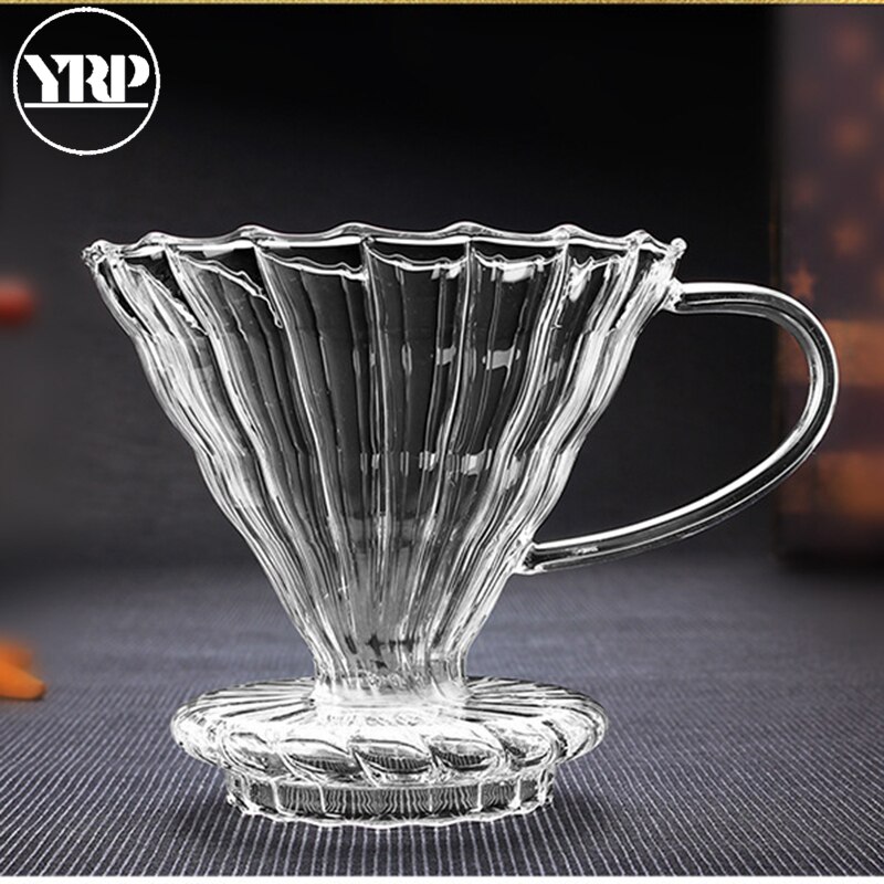 YRP 360ml 450ml 800ml V60 Giet Over Glas Bereik Koffie Server Karaf Drip Pot Koffie Waterkoker Brouwer barista Percolator Duidelijk Tool