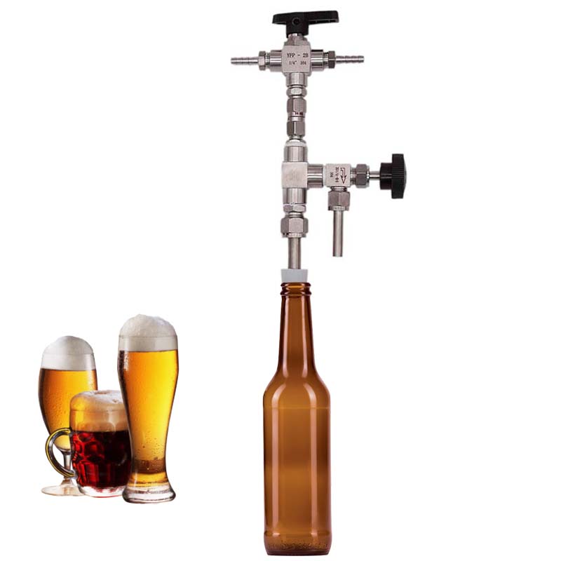 Counter Pressure Bottle Filler 304 Stainless Steel Homebrew Bottling Tool Brand