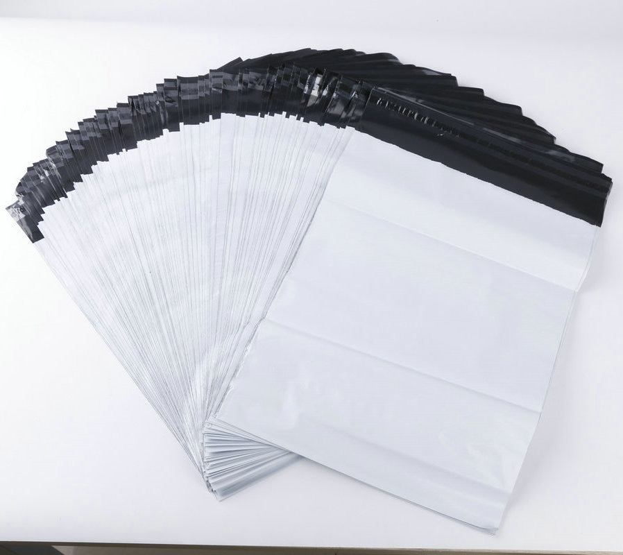 20 stücke Versenden Post Taschen 25cm * 39cm Kunststoff Post Post Taschen Weiß Taschen Mailer Kunststoff Selbst klebstoff Dichtung Kunststoff Beutel