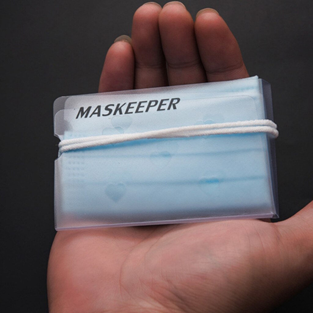 1PC Faltbare Maske Lagerung Clip Kunststoff Portable Storage Tasche Nette Maske Box Maskeeper Organizer Container Fall Maske Keeper