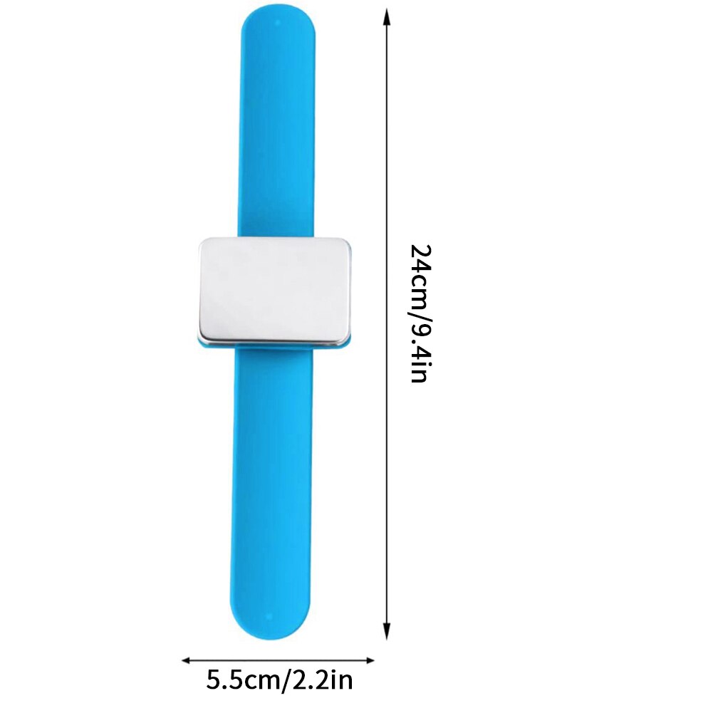 Bracelet de poignet magnétique avec aiguille pour aspirateur, épingles à coudre magnétiques, fabrication de coussins, fournitures de couture multicolores