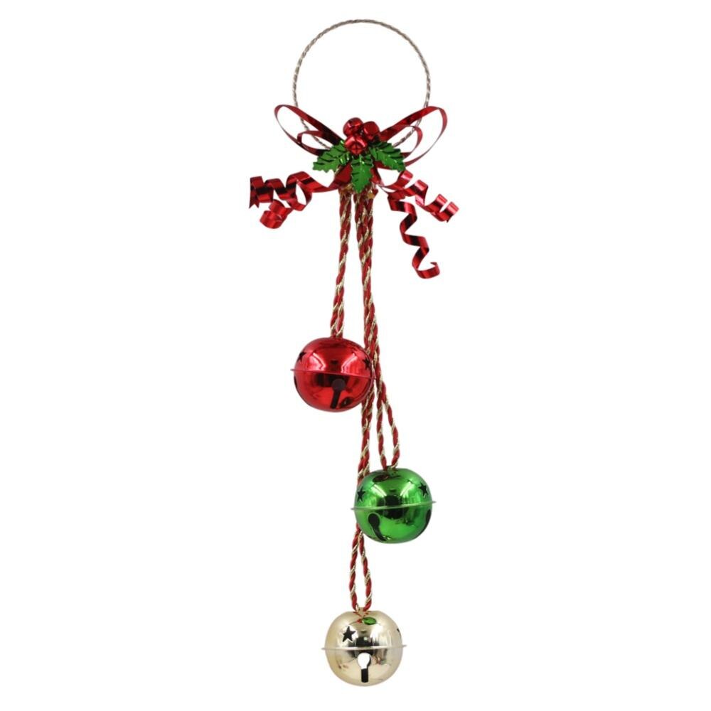 Kerst Bel Hanger Kerstboom Ornament Deurklink Smeedijzeren Bel Decoratie 49*12*4Cm Voor Bruiloften, jubilea, P