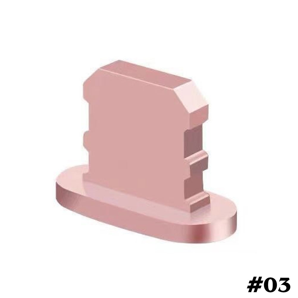 Staubdichte metallabdeckung, staubschutzkappe für ladeanschluss und stecker des iphone 12, 11 pro max , 8 und 7 plus: Roségold