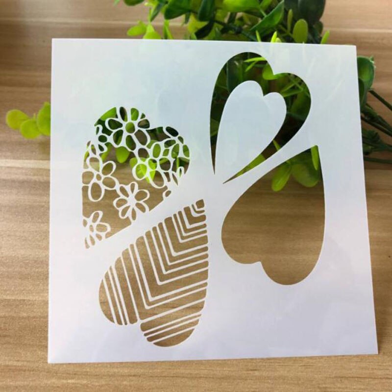1pc Schablone Wiederverwendbare Malerei Vorlage DIY Blume Werkzeuge Fotoalbum Scrapbooking Färbung Tagebuch Präge Büro Schule Liefert: 01