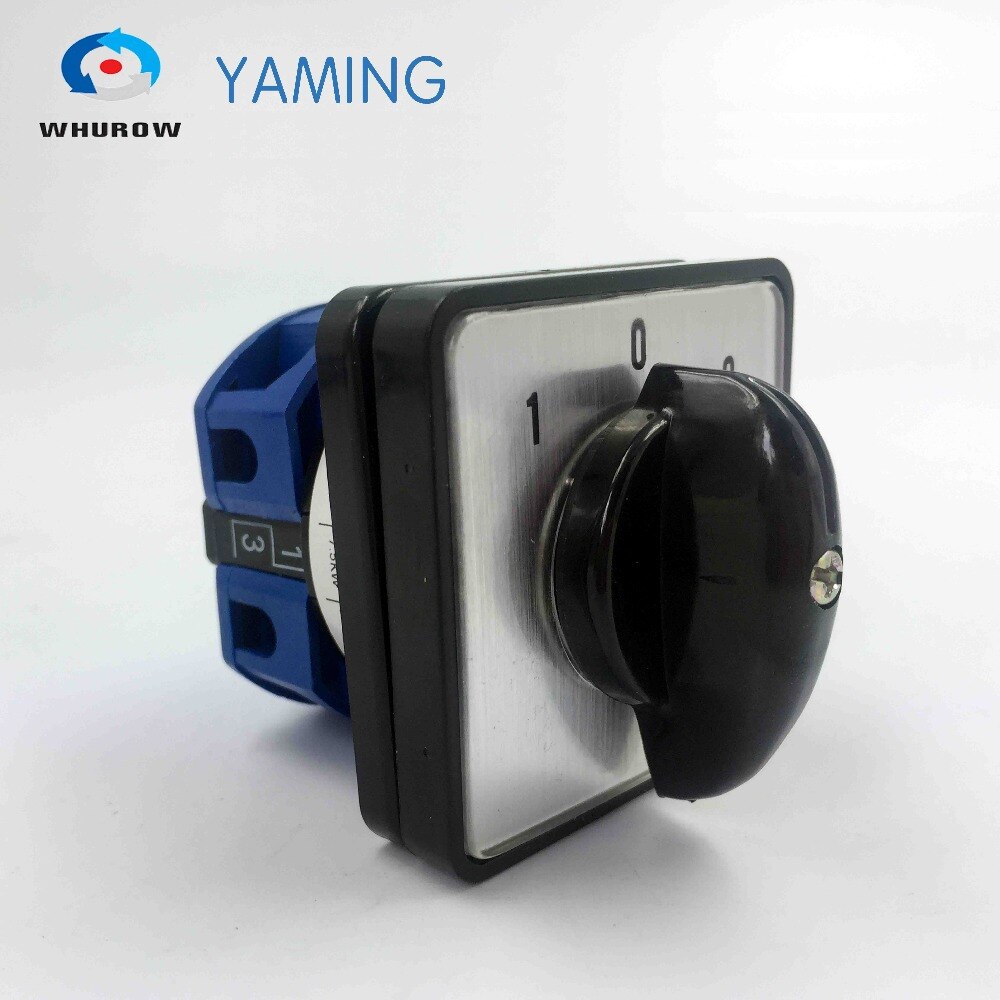 Yaming electric YMW26-25/1M Changeover rotary cam switch 25A 1 pole 3 position with waterproof enclosure IP65 nockendrehschalter
