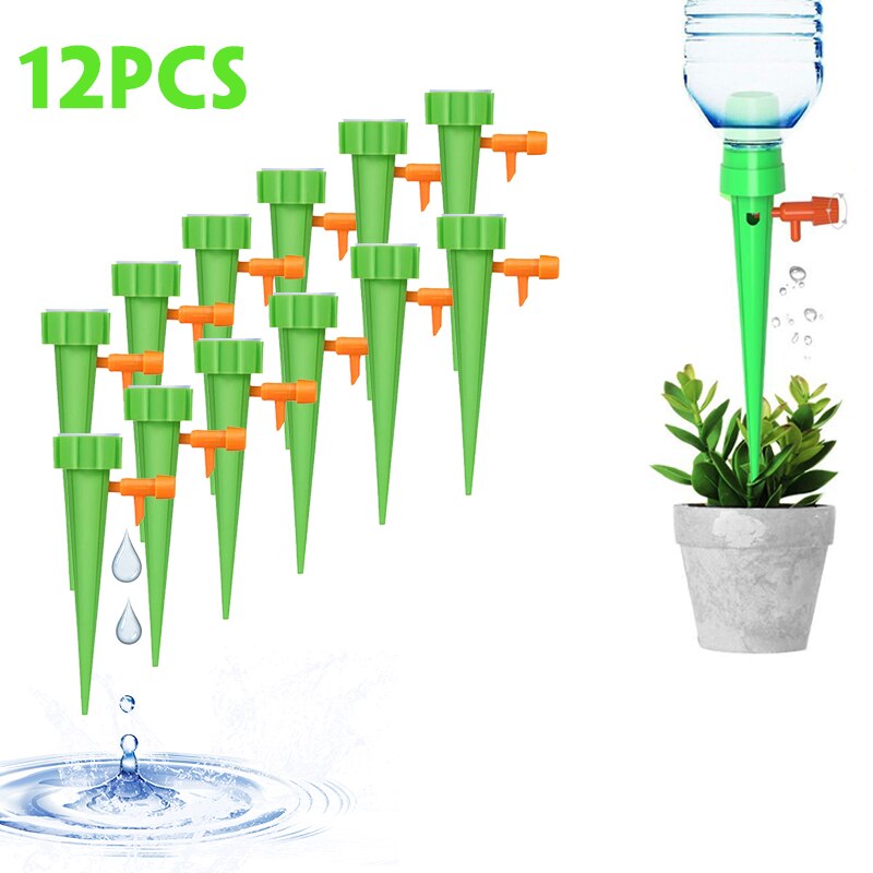 Sistema de riego por goteo 4/12/20 piezas, regadera automática de jardín para flores, herramientas y equipo de jardinería: 12PCS
