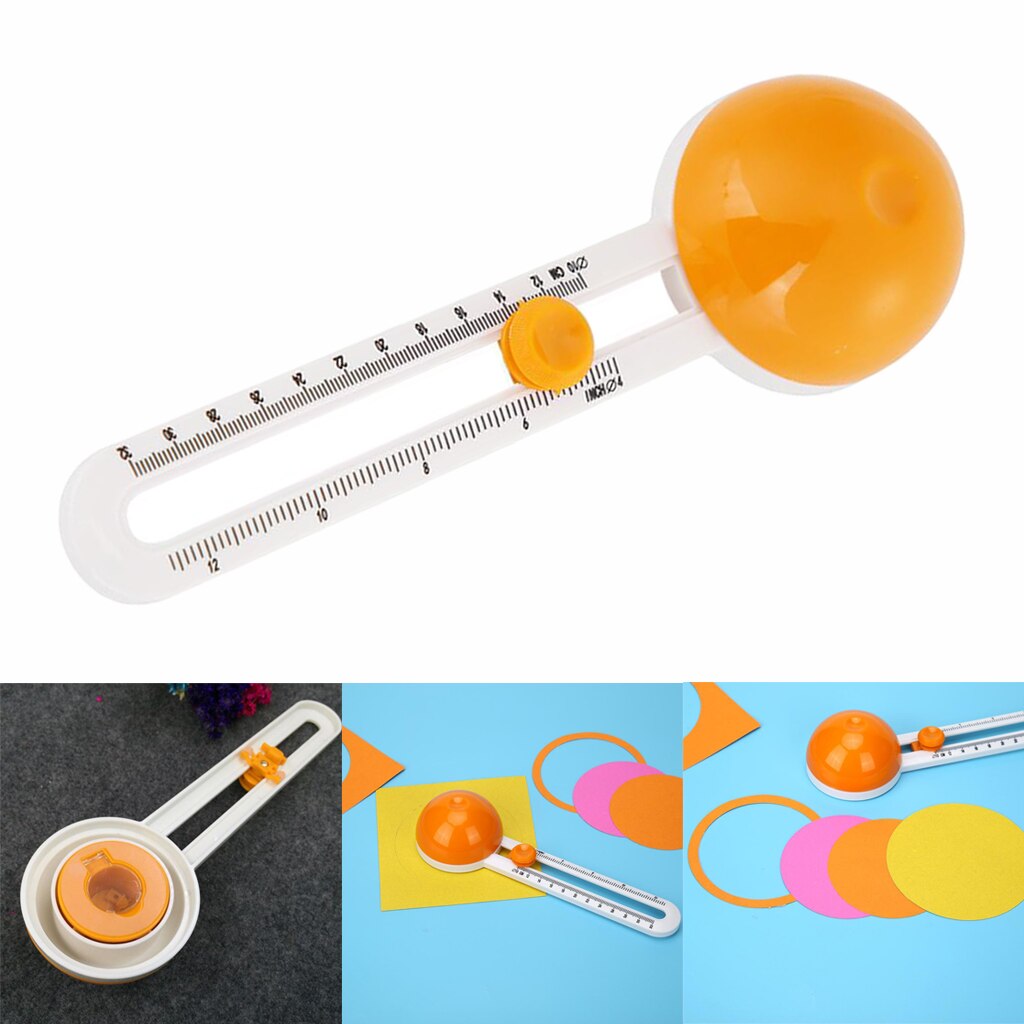 Rotary Cutter Paper Trimmer Cardboard Circles Cutting Tool for Kids Adults