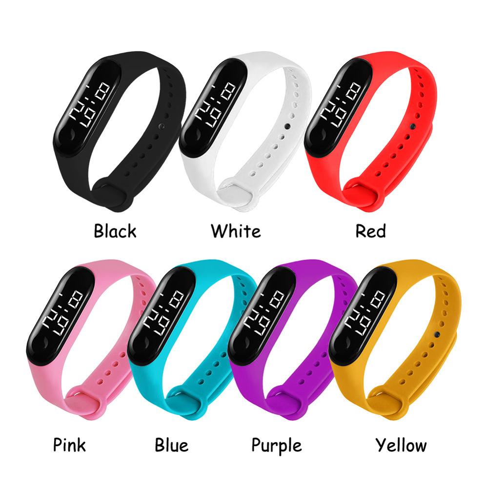 Relojes con Sensor táctil electrónico para hombre y mujer, pulsera con LED, resistente al agua, para deportes electrónicos, de natación para amantes de los estudiantes, con caja de PP