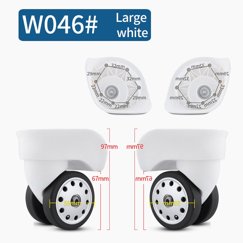 Luggage Replacement Wheels Suitcase on Wheels Replacement 14-30 Inch Luggage Accessories Silent Wheels for A Luggage Casters: SKY BLUE