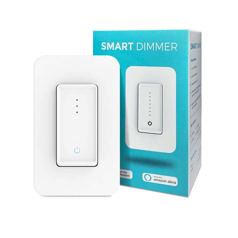 Smart Wifi Dimmer Light Switch, Touch Dimbare Panel Muur Switch Us 100-240V, werkt Met Alexa Google Thuis, Geen Hub Nodig,: Default Title