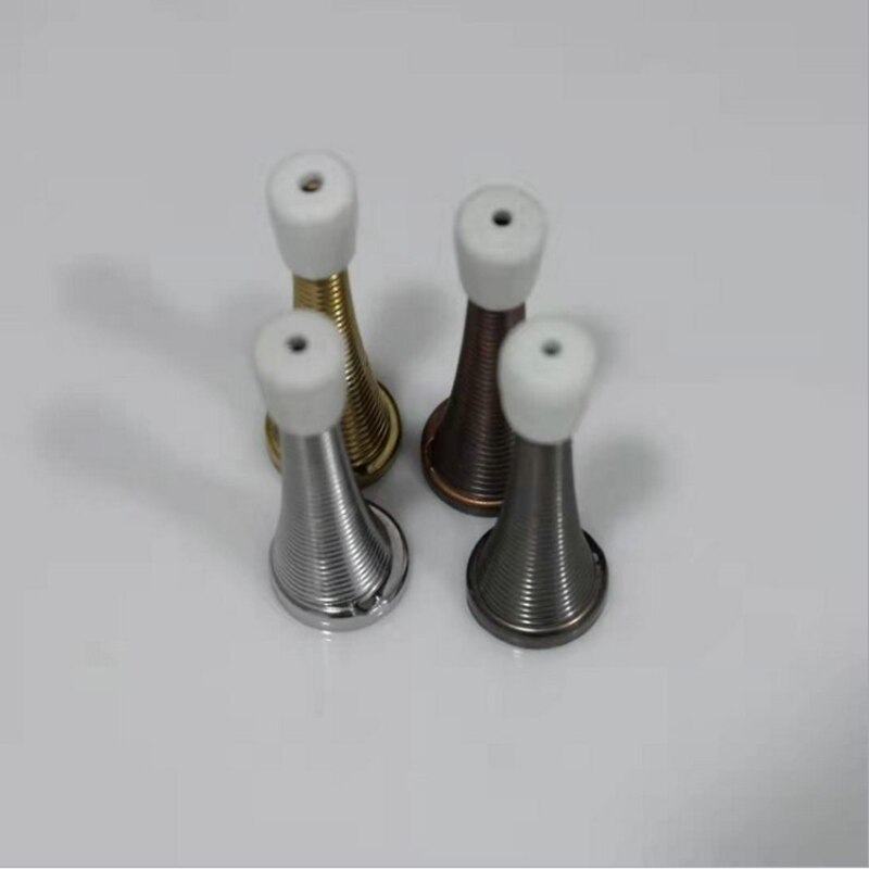 4pcs/set Spring Door Stopper Door Stop Wall Decorative Door Stopper Protect Doors & Wall Safety Lock Cabinet Doors