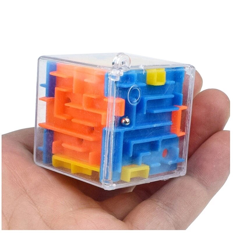 3D Cube Puzzel Doolhof Speelgoed Hand Game Box Leuke Puzzel Spel Uitdaging Speelgoed Childrens Balance Puzzel Speelgoed Homeschool Levert Educatief