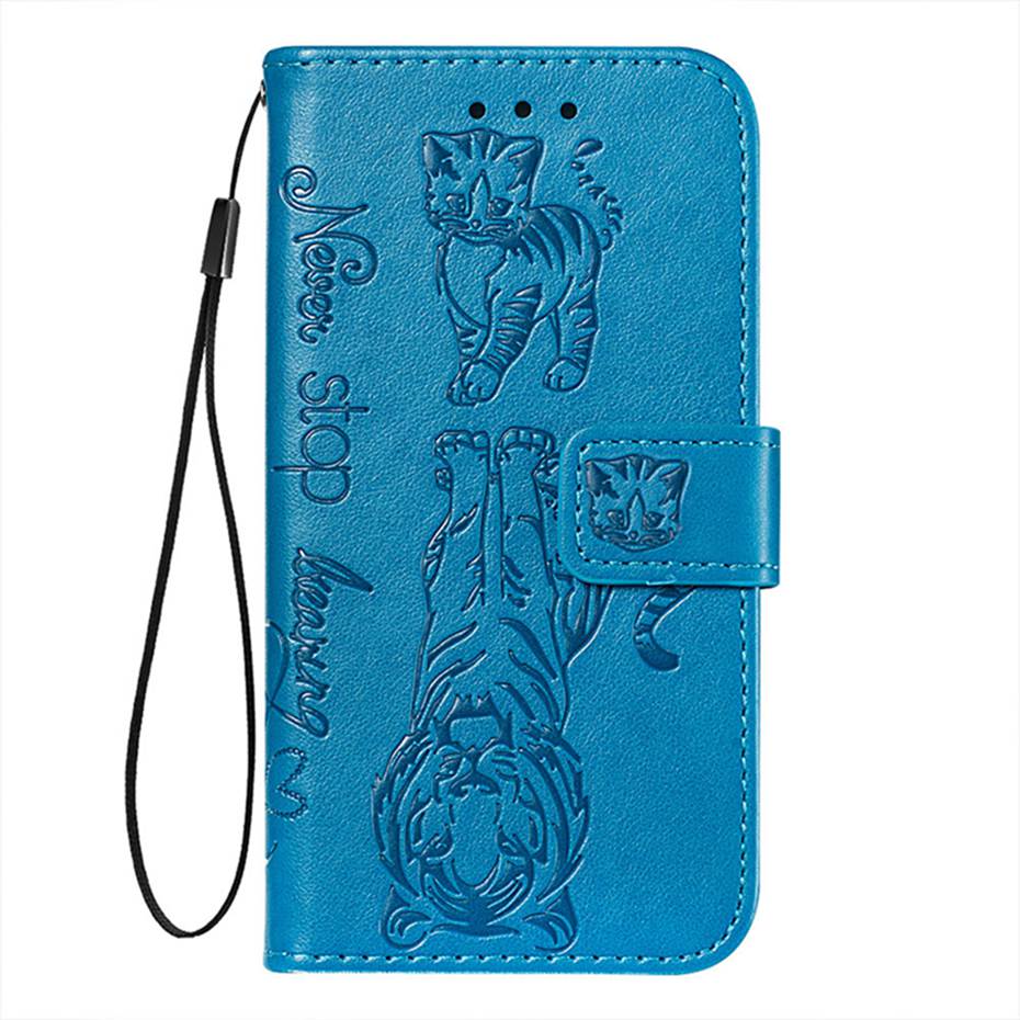 3D Cat & Tiger Leather Flip Case For Xiaomi Redmi Note 7 Phone Case For Xiaomi Redmi 7A K20 Pro Wallet Cover Fundas Capa: Redmi K20 Pro / Blue