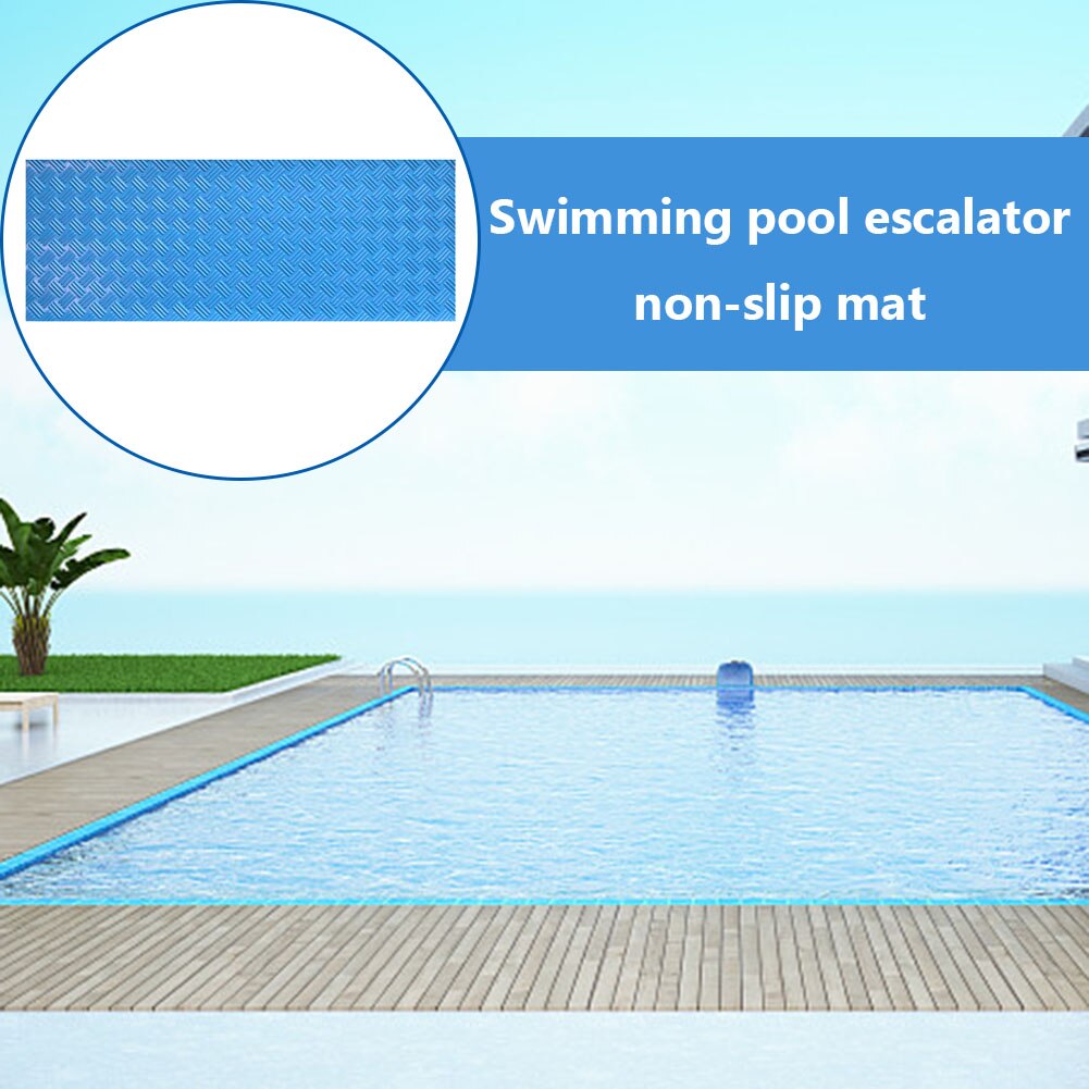 Swimming Pool Ladder Mat Protective Pool Ladder Step Rubber Anti-Slip Floor Pad Pool Stairs Safety Liner Safety Non Slip