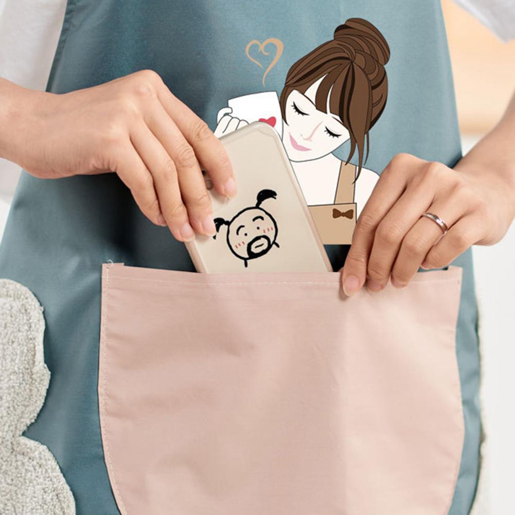Anti-verformt Schürze mit Hand Spitze hoch Kochen Schürze Handtuch Einstellbare Schnalle Küche Schürze PVC Garten Schürze Kochen Gerät