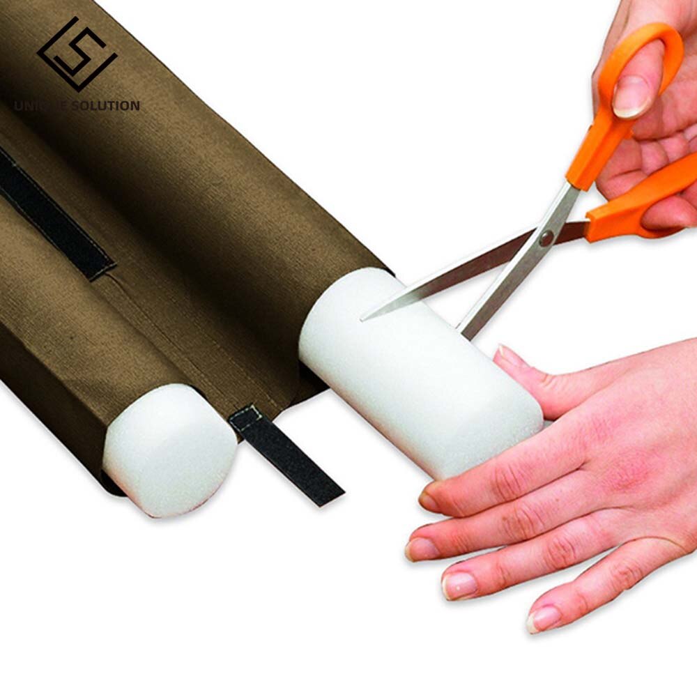 Braun Doppel Tür Draft Stopper Dual Zugluft Luft Isolator Windows Dodger Wache Energiesparende