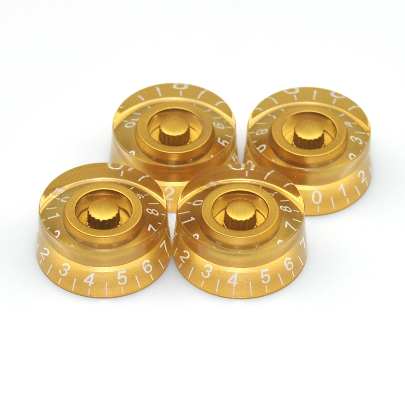 4 PCS Round Guitar Knobs Speed Volume Tone Control Knobs Rotary Knobs for Electric Guitar Parts Replacement