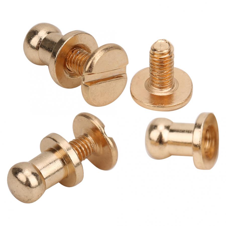Lot de 20 clous à vis | Rivet en cuivre, tête ronde, tournevis Spot pour Bracelet, sac à vêtements, chaussures, ceinture décoration