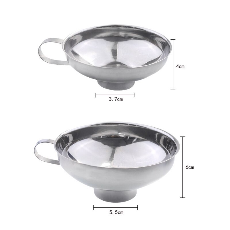 Stainless Steel Wide Mouth Funnel for Beans Jam Food Powder Kitchen Gadgets EDNU888