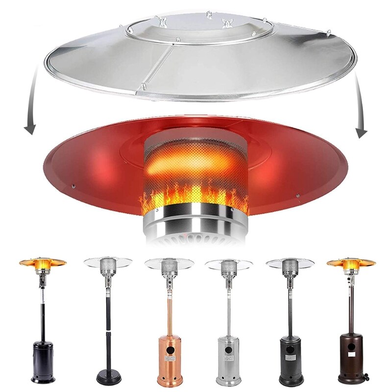 Outdoor Patio Heater Reflector Shield Anti-rust Anti-corrosion Aluminum Cover Propane Heat Reflector Shield Top