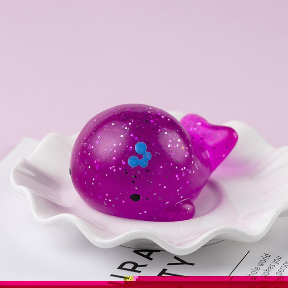 Big Spongy Squishy Mochi Fidget Toys Dolphin Whale Toys Stress Ball Anti Soft Squeeze Animal Fun Crab Ocean Pinch Sensory S C1o3