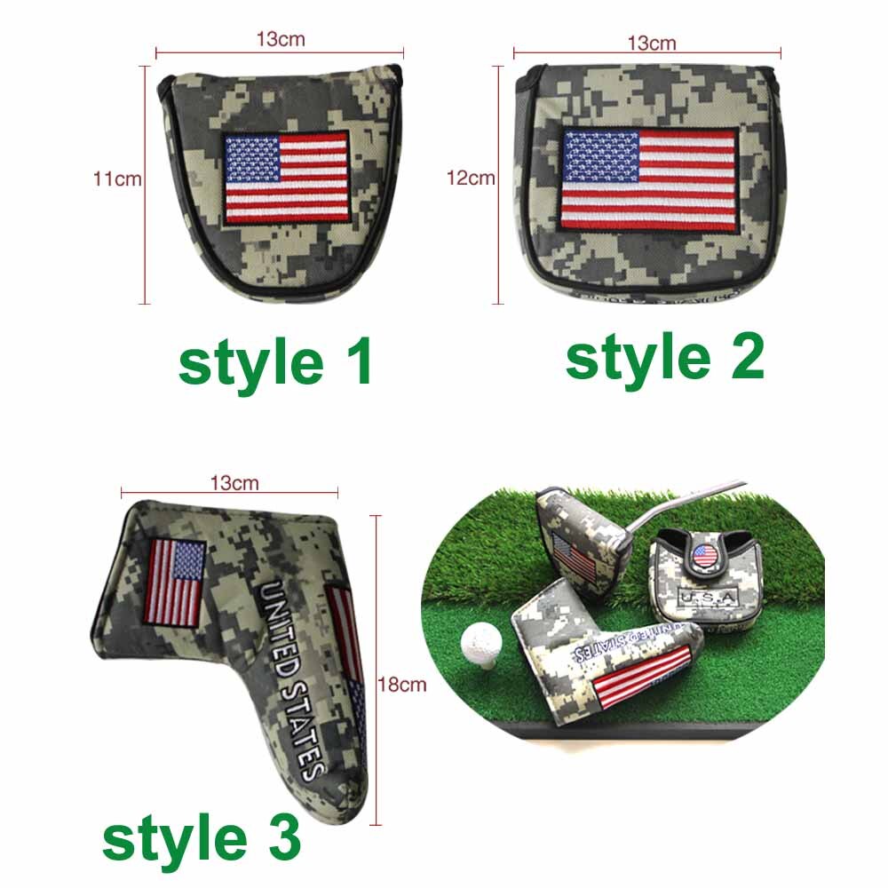 1Pcs Golf Head Covers Nylon Club Accessories Golf Putter Cover Headcover for Blade Golf Club Head Covers Accessory