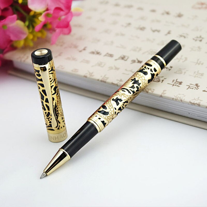 JinHao – stylo à bille 5000 en Relief Dragon Gloden, , écriture fluide suisse, fournitures de bureau: A3