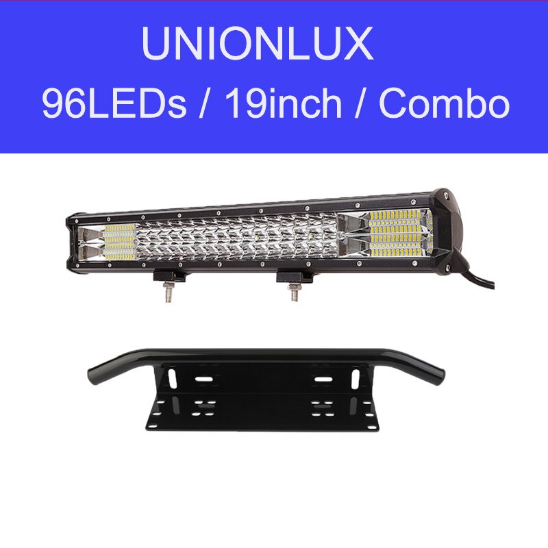 Off Road 20inch LED Work Light Bar Combo 288W LED Bar Fog Driving Lamp for Truck SUV ATV 4x4 4WD 12v Bull Bar with Wiring