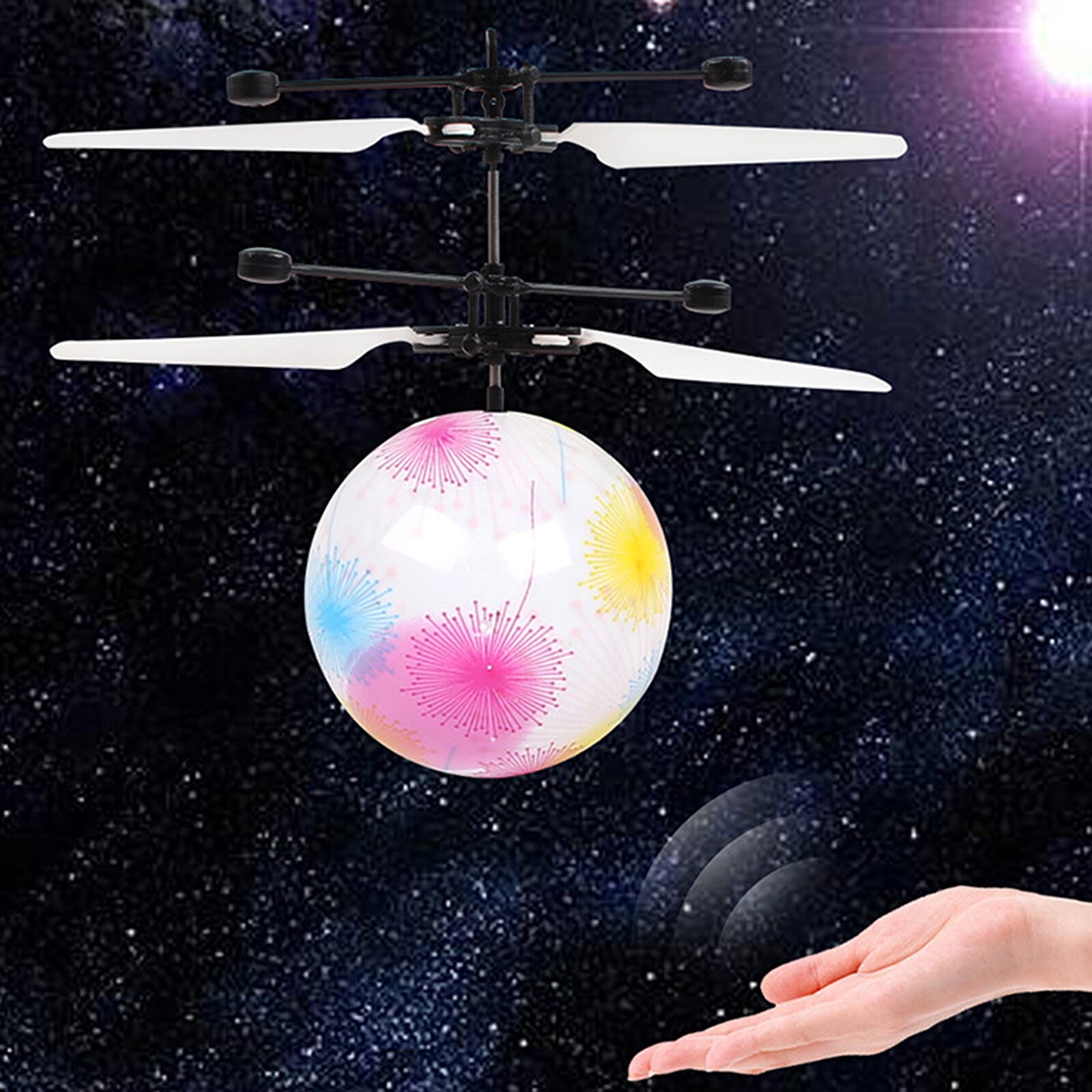 Kleurrijke Lichtgevende Speelgoed Inductie Vliegende Speelgoed Kleurrijke Flash Disco Led Vliegende Bal Voor Kinderen Kids Magic Sensor Helicopter