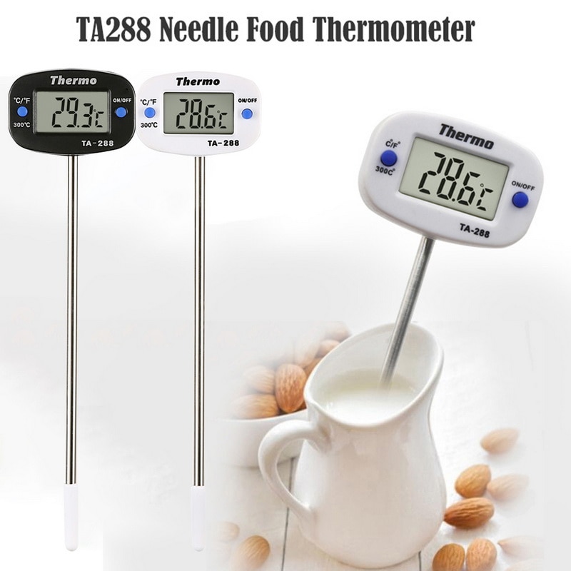 Termómetro Digital para alimentos, medidor de temperatura de carne con sonda larga para asar a la parrilla, cocina y barbacoa