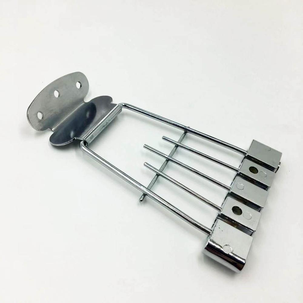 Chrome Plated Guitar Bridge 15mm Spacing For 4 string Hofner BB2 Electric Bass Guitar parts