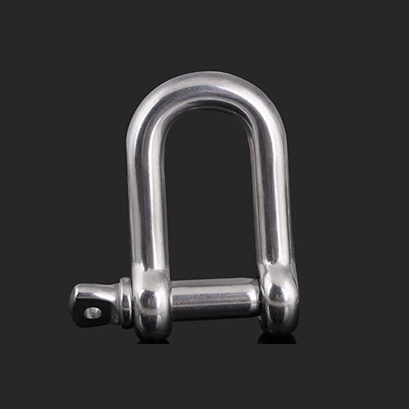 Snap Hook Carabiner Chain Key Buckle Connection Antirust D Shackle DIY Craft 304 Stainless Steel