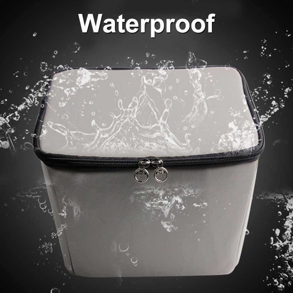 Double Zipper Universal Soft Riding Front Waterproof Liner Mobility Scooter Bicycle Basket Cover With Lid Accessories Dustproof