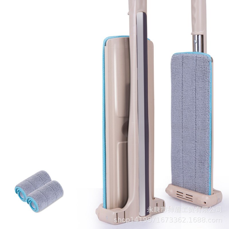 hand-free mop removable and washable mop wet and dry telescopic rod swivel wide broom push sweeper