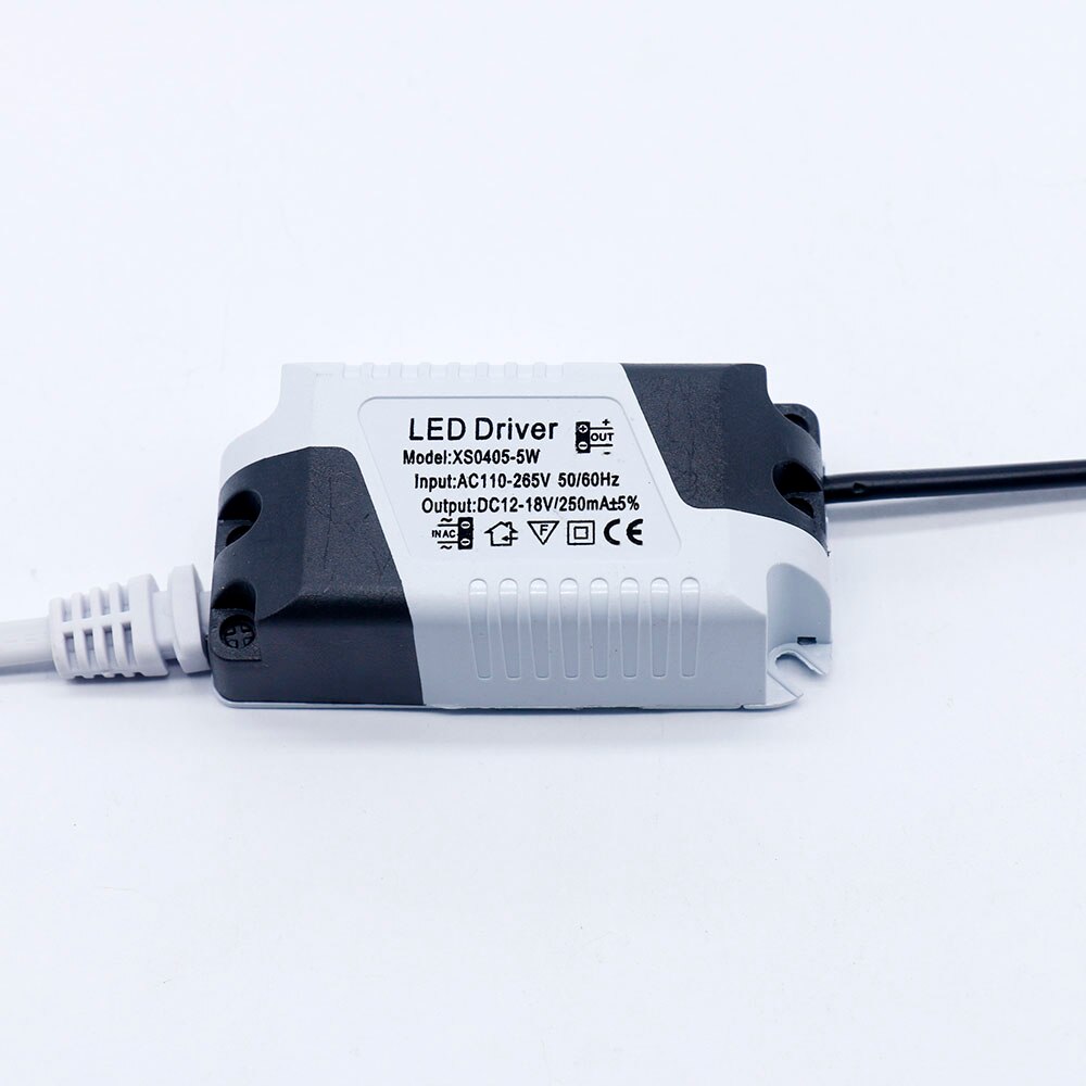 Led driver 5w utgång  dc12-18v 250ma för led automatisk spänning led strömförsörjning belysning transformatorer för led strip