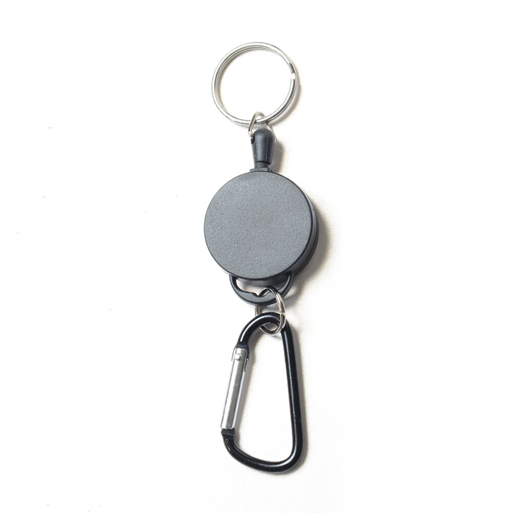 Anti-Lost Telescopic Key Chain Anti-Theft Nylon Rope Buckle Keyring Outdoor Carabiner Telescopic Keychain