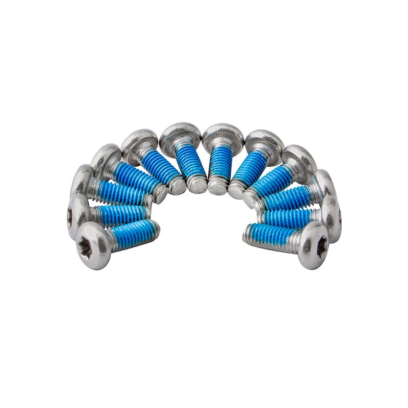 MUQZI-tornillos de disco de freno T25 para bicicleta, tornillos de Rotor alargados de M5 x 13,8mm, pernos de fijación antideslizantes, 12 Uds.