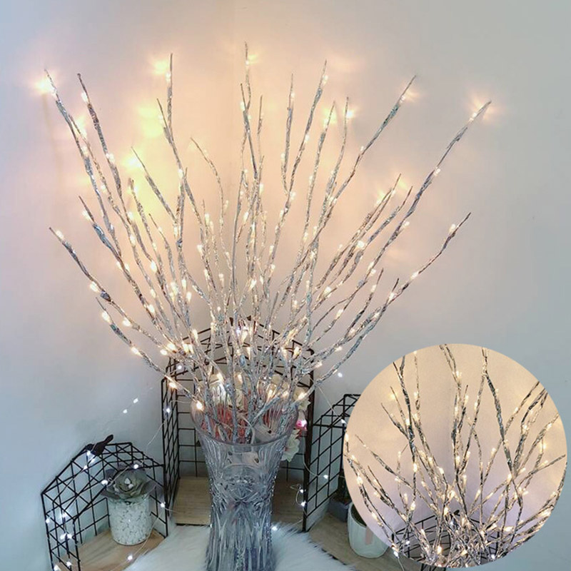 5 Pcs Simulatie Boom Tak 20 Led Light String Christmas Decoraties Voor Huis Kerstboom Decoraties Jaar Decor