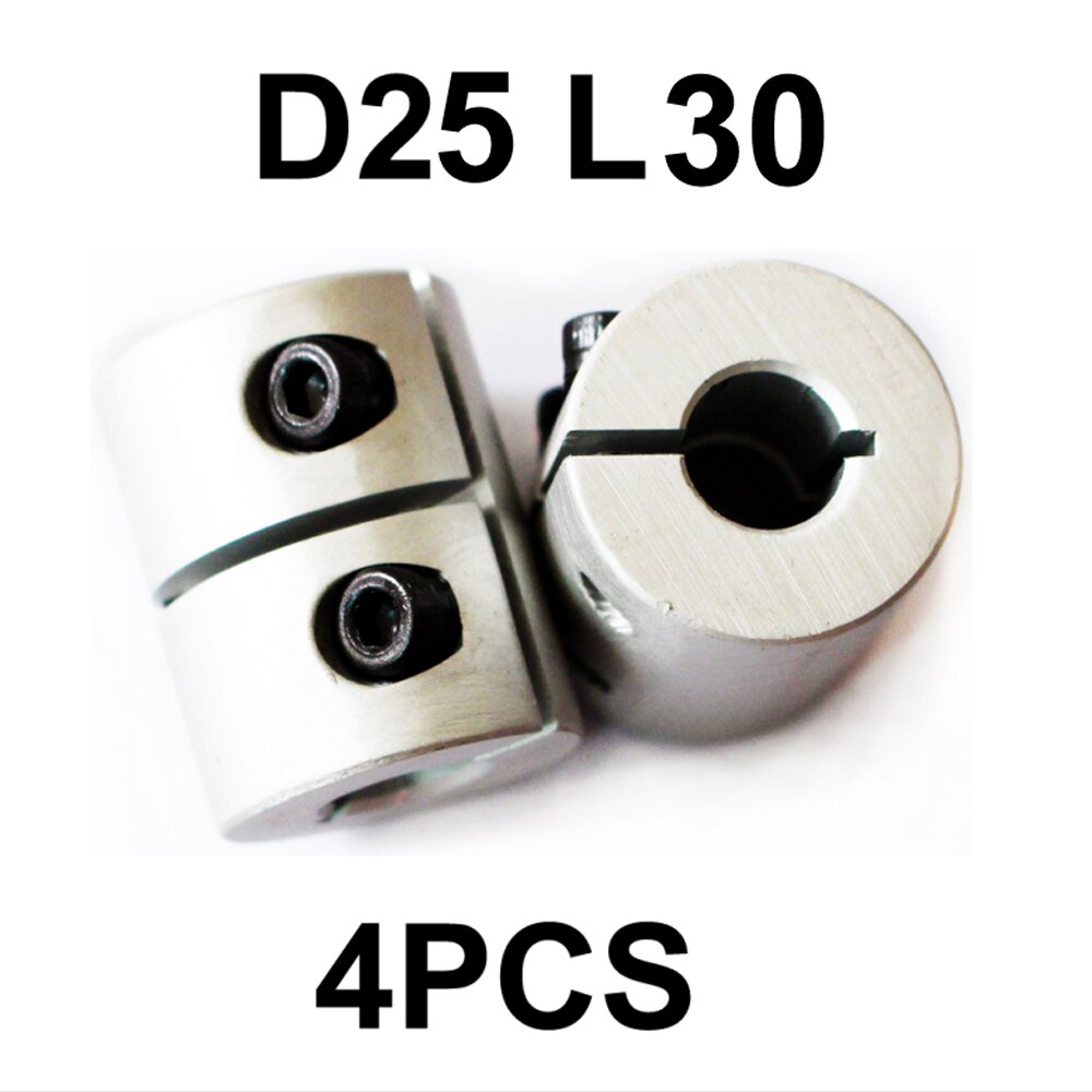 Pièces d&#39;imprimantes 3D D25 L30, 4 pièces, couplage rigide, coupleur d&#39;arbre en alliage d&#39;aluminium pour moteur pas à pas, accessoires