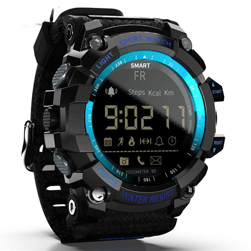 men&#39;s and women&#39;s sports smart watch smart watch Bluetooth information push reminder function waterproof IP68 SMart watch: Blue