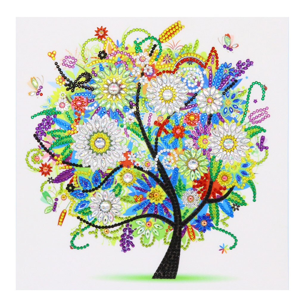5D diamond painting four seasons tree landscape special diamond embroidery painting mosaic DIY stickers handmade cross stitch: colorful