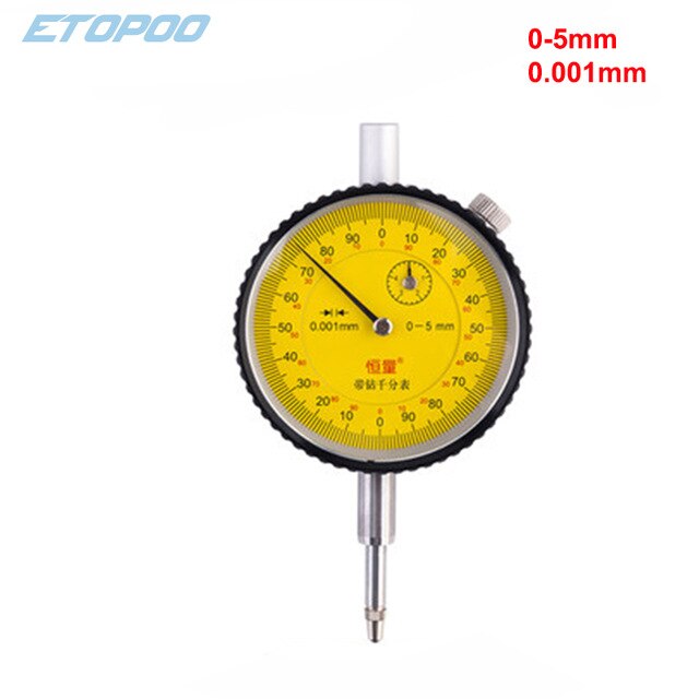 1mm stoßfest mikron messuhr 0-1mm 0-5mm 0,001mm Mikron anzeige mit juwelen anzeige Messgerät: 0-5mm