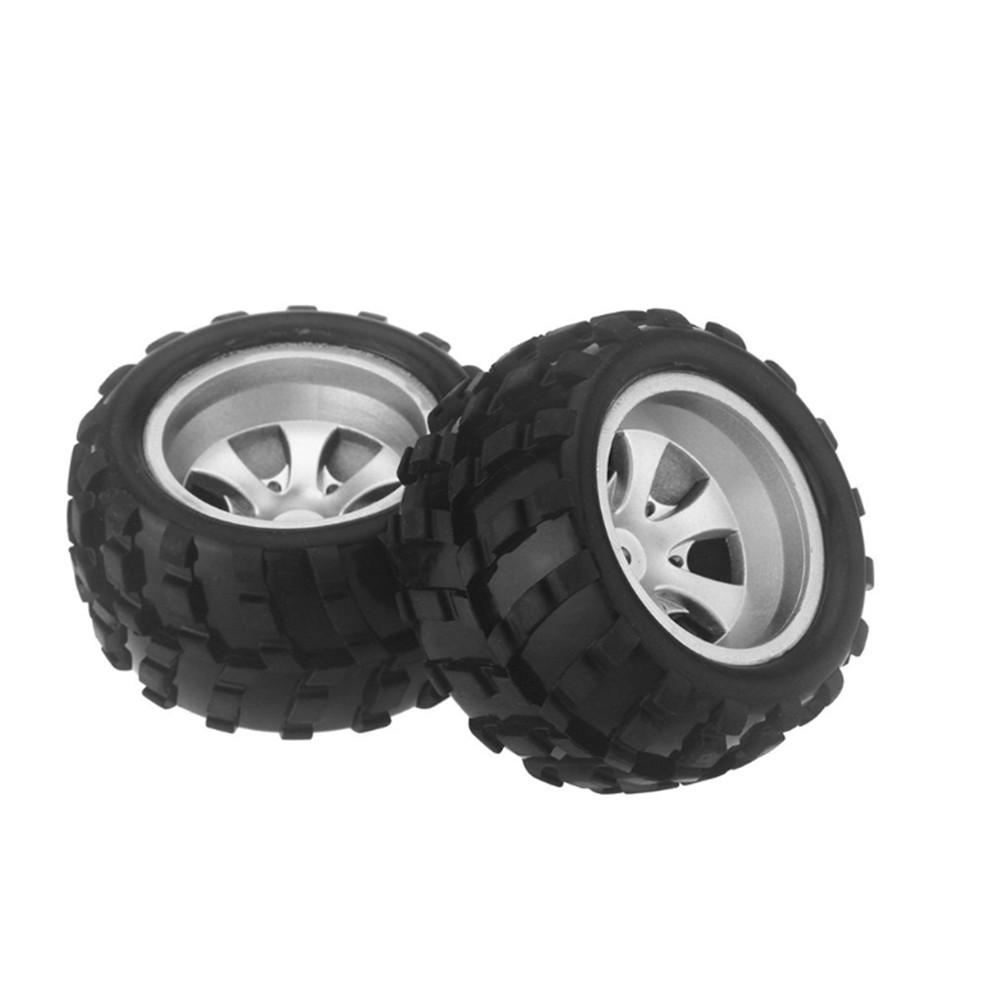 2/4pcs RC Car Tires Rubber Mini Tire Set Wheel Rim Tyre RC Vehicle Parts For WLtoys A979 A979-B A979-A A979-02: Left tire