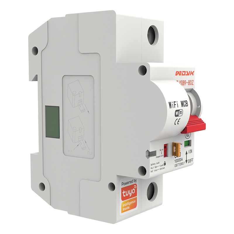 SEC 1P-4P WIFI Mini Circuit Breaker IoT Switch 16A/20A/25A/32A/80A/125A,TUYA APP Remote Control With Alexa Google Home