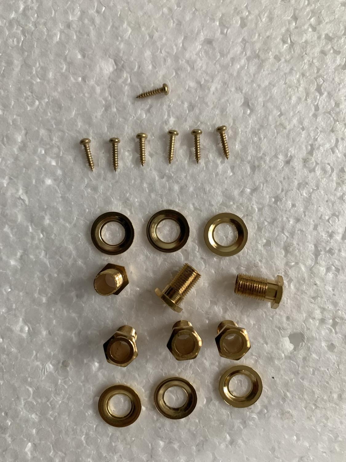 Geninue set  (3r+3l) av trimmaskinhuvudtuners (storlek på hål :10mm)  guldfärg gjord i korea  #n002