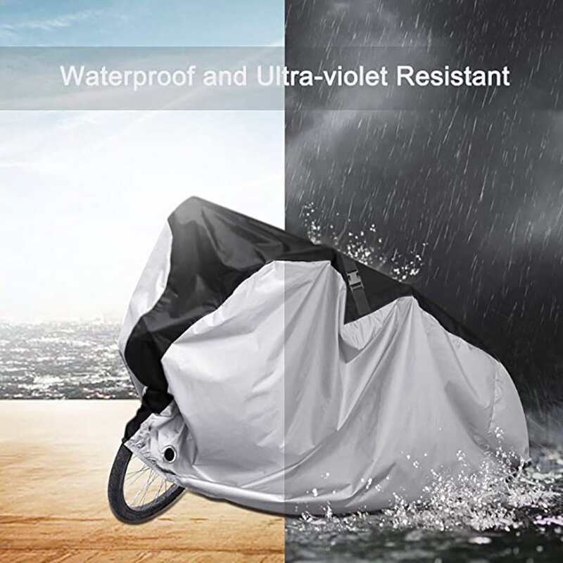 190T Waterdichte Fiets Regen Stofkap Garage Outdoor Protector + Tas Motorfiets Covers Dekzeil Cover Doek