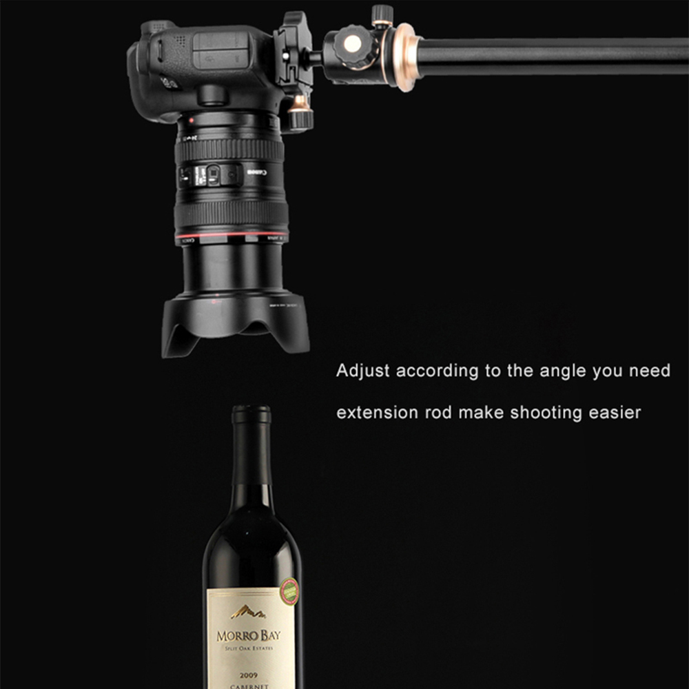 Cadiso Horizontal Bar Camera Tripod Boom Extension Pole Steeve Multi-Angle Center Cross Arm with Locking System