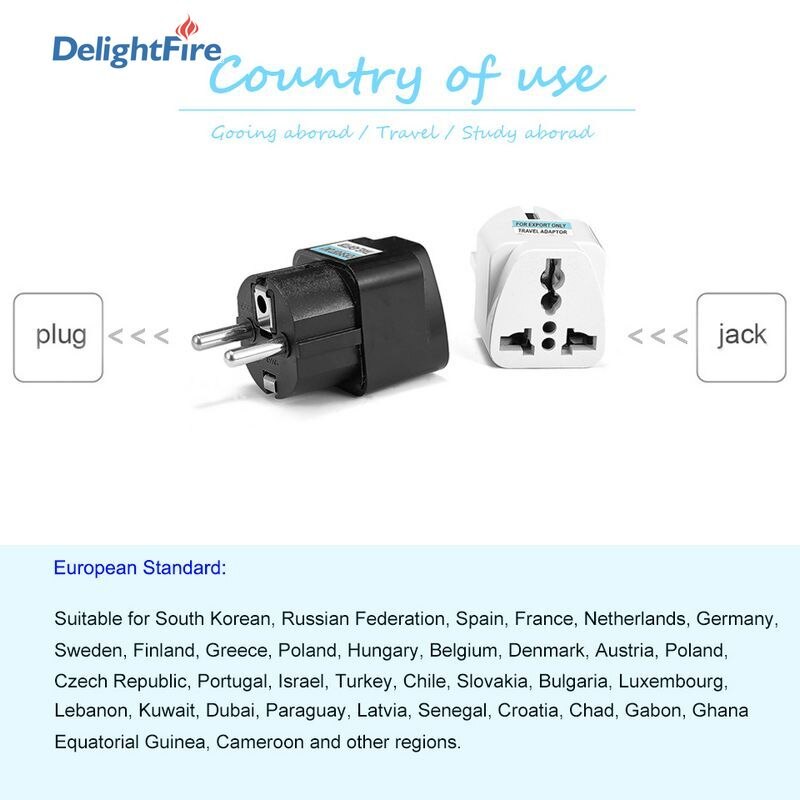 3/5/20Pcs Vs Naar Eu Travel Adapter Euro Kr Eu Plug Adapter Au Uk Universele 4.8mm Adapter Converter Stopcontact Elektrische Plug