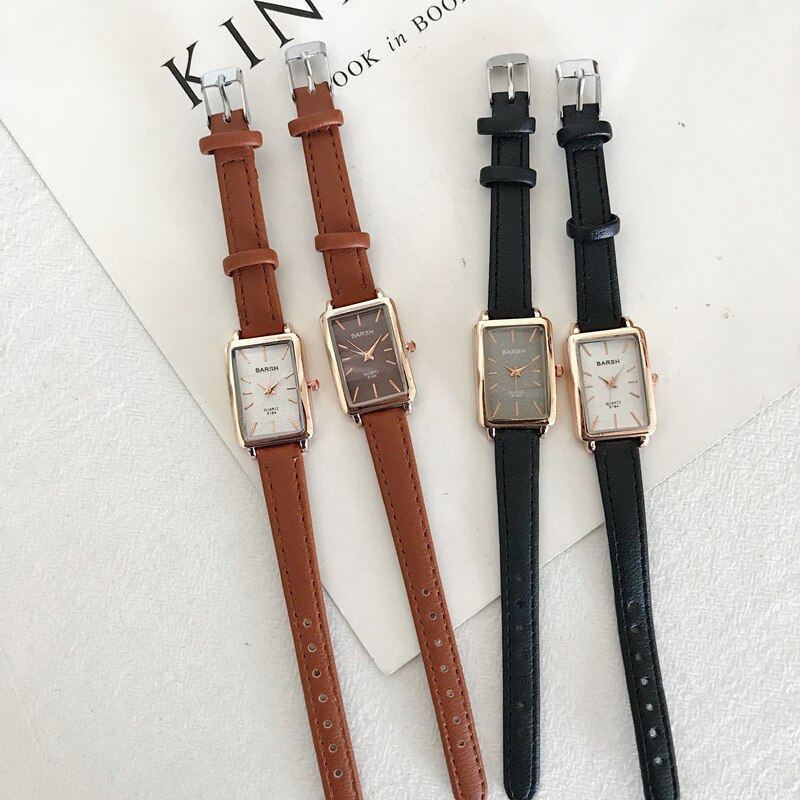 Simple Watch Rectangle Rectangle Qualities Women Watches Simple Ladies Wr... – Grandado