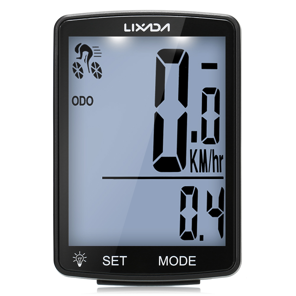 Computador LIXADA-bicicleta sem fio com tela LCD, MTB velocímetro, odômetro, IPX6 impermeável, medição do ciclo, temperatura, cronômetro